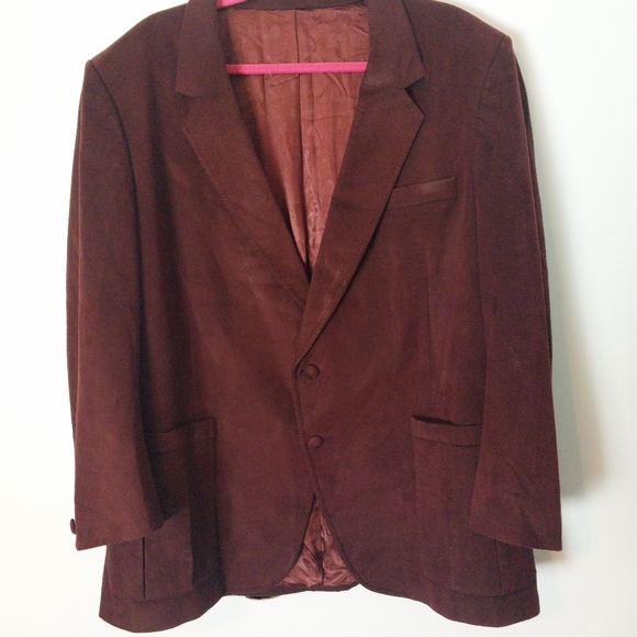 Vintage men's ultrasuede blazer - Picture 1 of 13